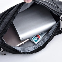 Vintage PU Leather Waist Bag Men Hip Bum Pack Travel Male Pouch