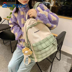 Casual Retro Female Backpack Pendant Backpacks Adjustable Strap Large Capacity