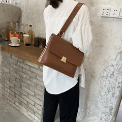 Retro Women Shoulder Bags Strap Female Handbags Pu Leather Crossbody Messenger