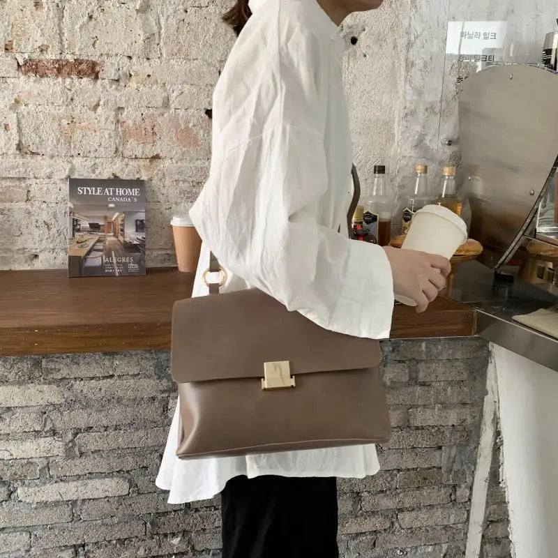 Retro Women Shoulder Bags Strap Female Handbags Pu Leather Crossbody Messenger