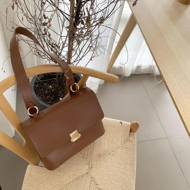 Retro Women Shoulder Bags Strap Female Handbags Pu Leather Crossbody Messenger