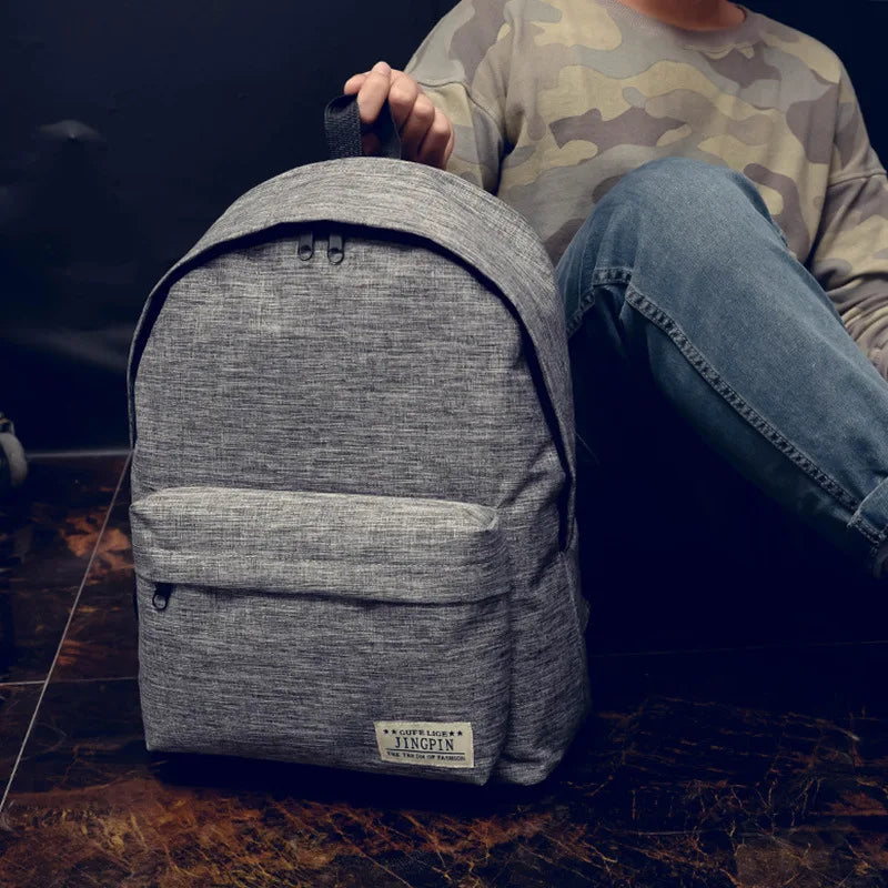 Canvas College School Backpack for Teens Travel Daypack