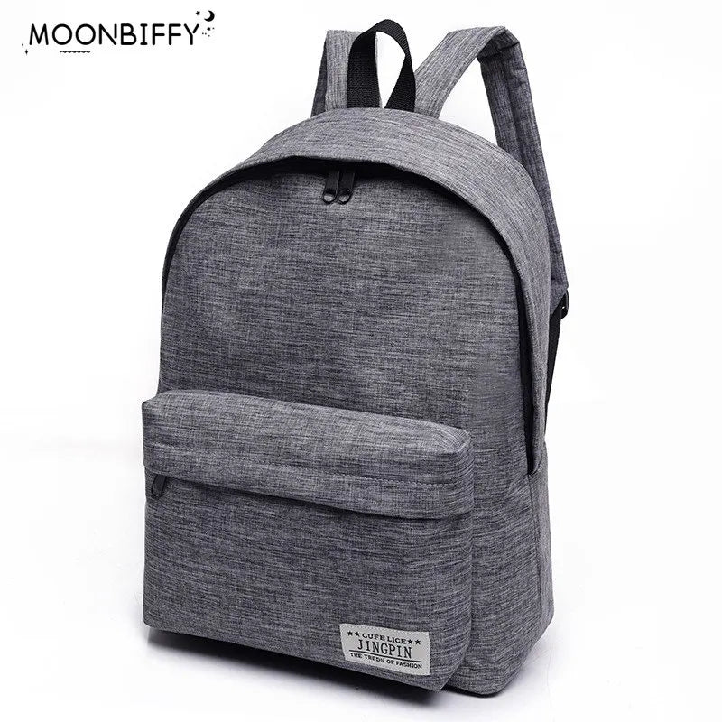 Canvas College School Backpack for Teens Travel Daypack