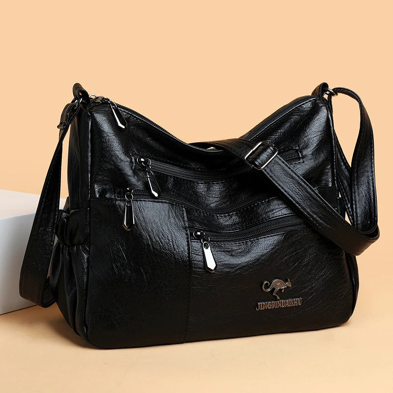 Casual Satchel Ladies Handbags Shoulder Bag Pouch Girls Sheepskin Grain Cross Sc