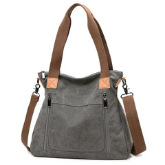 Large Capacity Canvas Shoulder Bag Women Tote Shopping Messenger Crossbody Bag