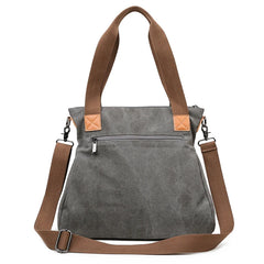 Large Capacity Canvas Shoulder Bag Women Tote Shopping Messenger Crossbody Bag