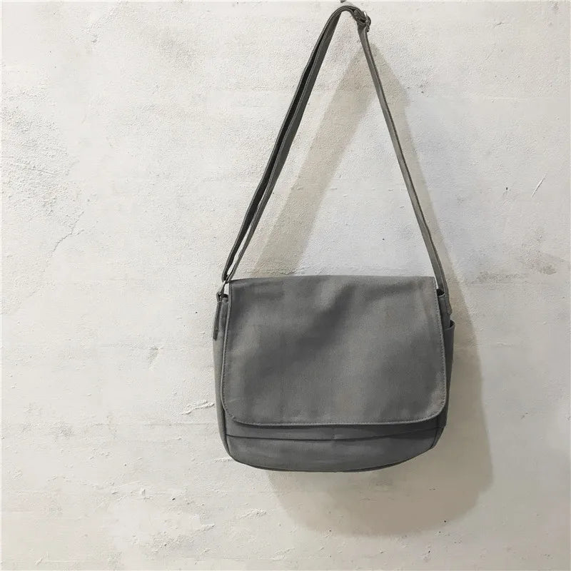 Casual Canvas Shoulder Bag Large Women Crossbody Messenger Bag