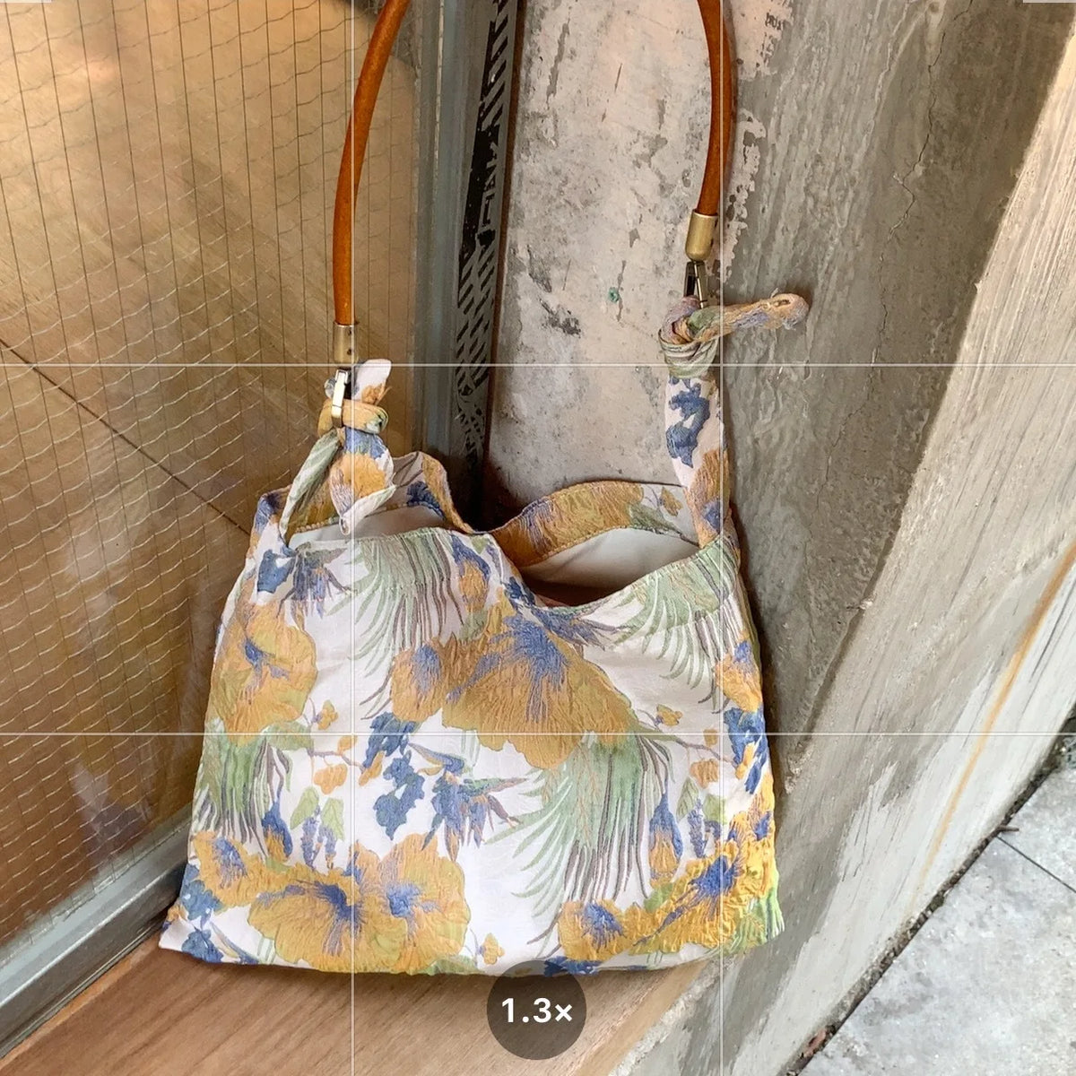 Vintage Floral Jacquard Shoulder Bag Women's Handbags
