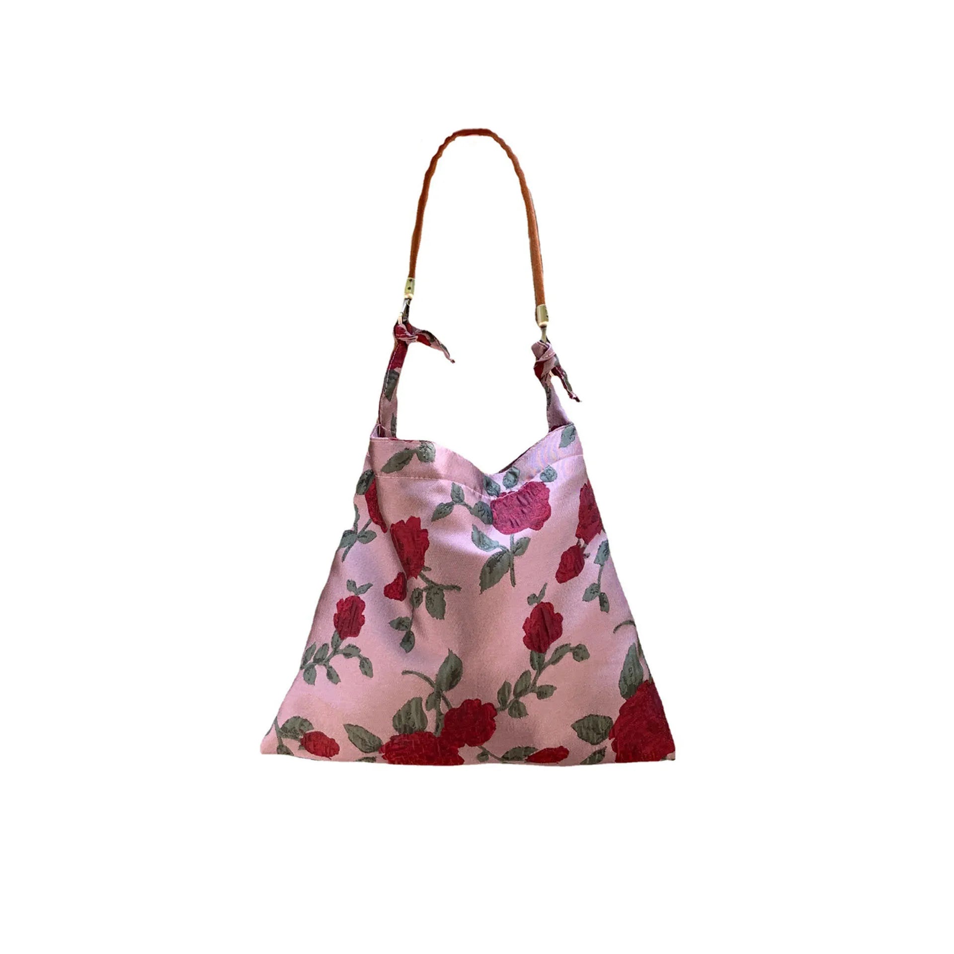 Vintage Floral Jacquard Shoulder Bag Women's Handbags