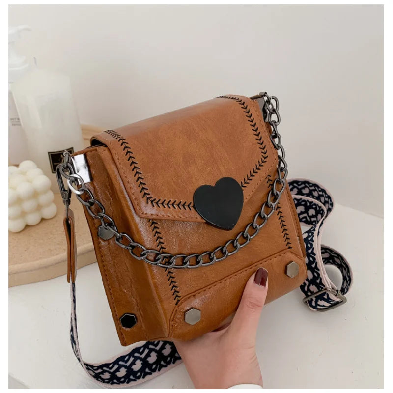 Casual Small Square Bag Female Texture Messenger Bag