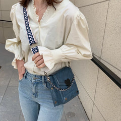 Casual Small Square Bag Female Texture Messenger Bag