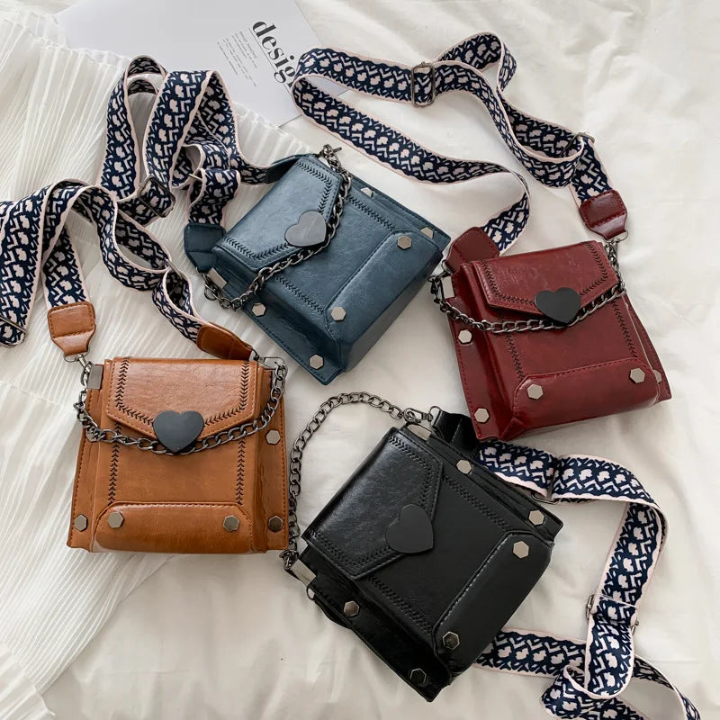 Casual Small Square Bag Female Texture Messenger Bag