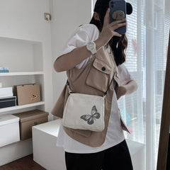 Reflective Butterfly Crossbody Bag Small Shoulder Handbag