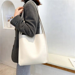 Casual Tote Bags PU Leather Shoulder Bags for Women Female Travel Bag