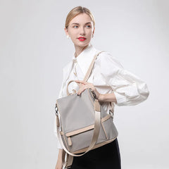 Casual Travel Backpack for Women Waterproof Nylon Anti-theft School Bag