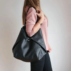 Casual Travel Handbags For Women Pouch PU Leather Large Capacity Totes