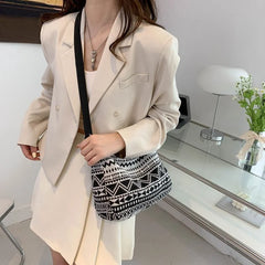 Casual Large Crossbody Canvas Shoulder Bag for Women