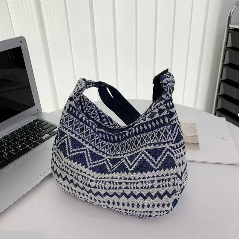 Casual Large Crossbody Canvas Shoulder Bag for Women