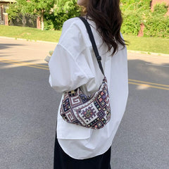 Casual Large Crossbody Canvas Shoulder Bag for Women