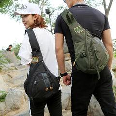 Waterproof Nylon Chest Bag Men Women Crossbody Travel Messenger