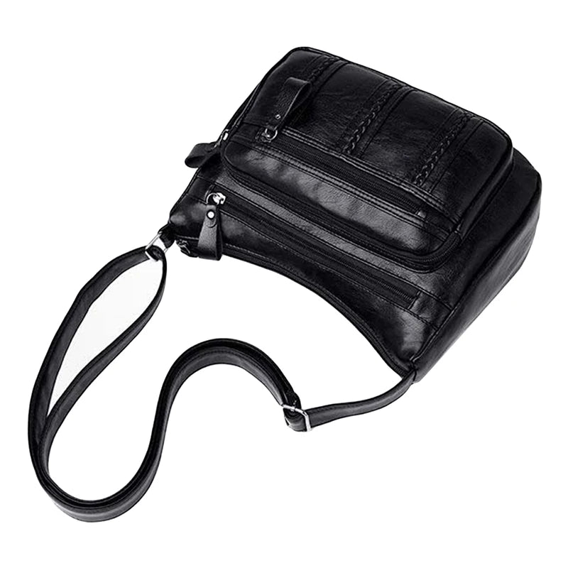 Casual Women Bag High Multi-pocket Shoulder Bags Solid Lady Crossbody Bags