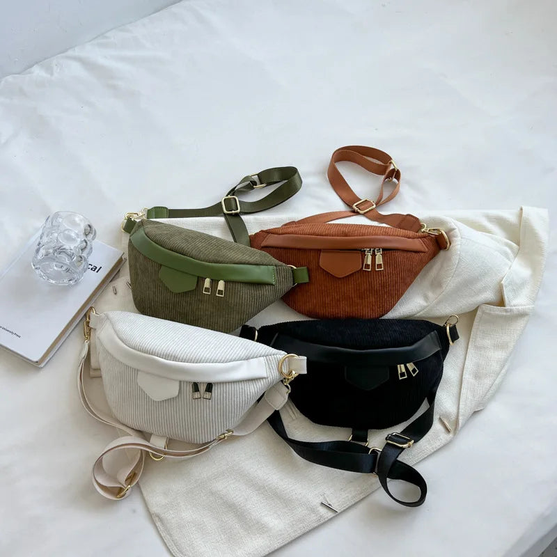 Women Chest Bag Waist Bag Female Shoulder Bags Solid Purse Messenger Bags