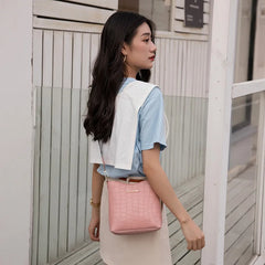 Casual Women Shoulder Bag Mini Crossbody Bucket Handbag Female Messenger Bags