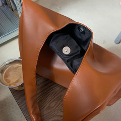 Women Shoulder Bag PU Leather Tote Handbag Soft Lady Purse Bags High Capacity