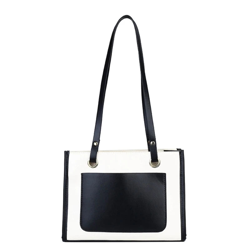 Casual Women Underarm Bags PU Leather Shoulder Bag Vintage Large Capacity
