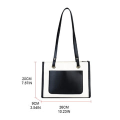 Casual Women Underarm Bags PU Leather Shoulder Bag Vintage Large Capacity