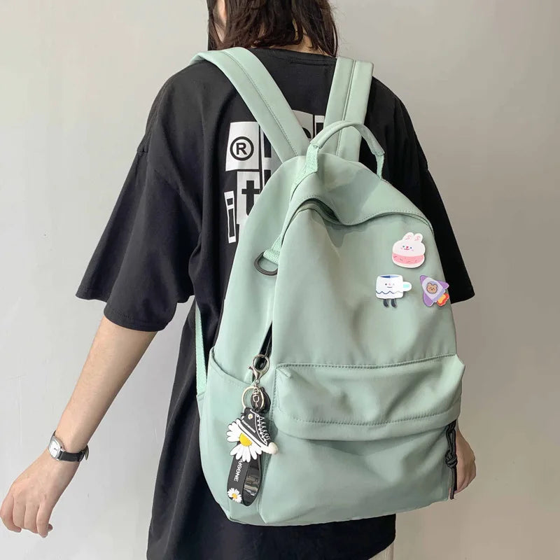 Nylon Women Backpack School Bags For Teenagers Girls Book bag Daypack