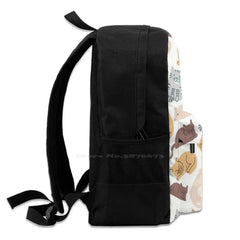 Cats Print Bags Travel Laptop Backpack Cats Dogs Animals Soul Cat Lover Tabby Ca