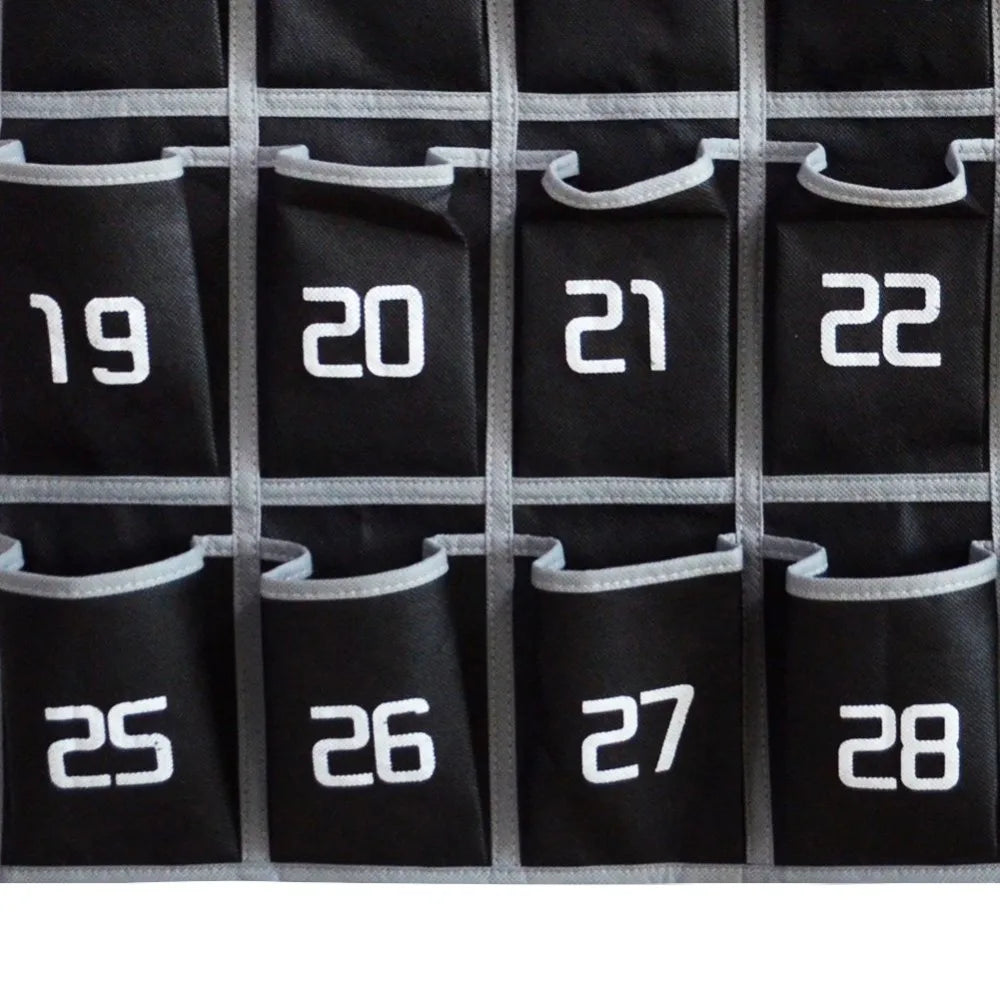 Classroom Cell Phone Holder with Numbered Pocket Chart Organizer