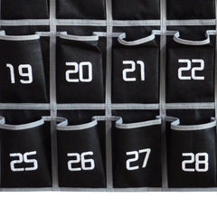 Classroom Cell Phone Holder with Numbered Pocket Chart Organizer