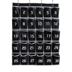 Classroom Cell Phone Holder with Numbered Pocket Chart Organizer