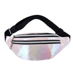 Cgration Women Holographic Waist Fanny Pack Belt Bag Pouch Travel