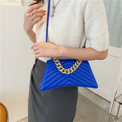 Striped Small Square Bag Retro Shoulder Messenger Bag