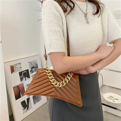 Striped Small Square Bag Retro Shoulder Messenger Bag