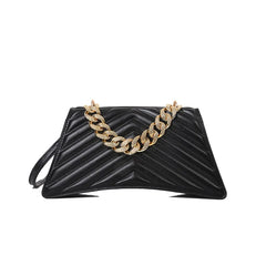 Striped Small Square Bag Retro Shoulder Messenger Bag