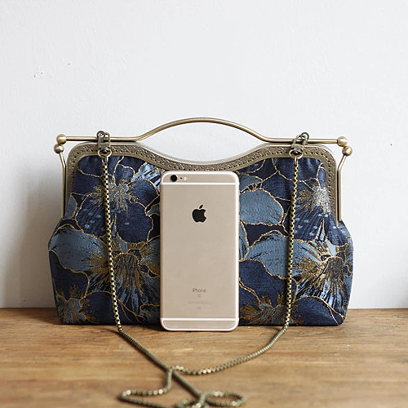 Chain Fringe Women's Handbags Purses Retro Vintage Bag Classic Shell Lock Bags
