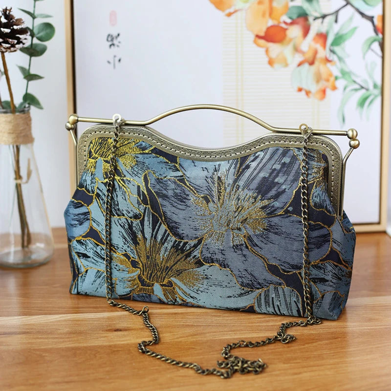 Chain Fringe Women's Handbags Purses Retro Vintage Bag Classic Shell Lock Bags