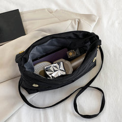 Chain Nylon Shoulder Bags Quilted Women Casual Winter Large Capacity