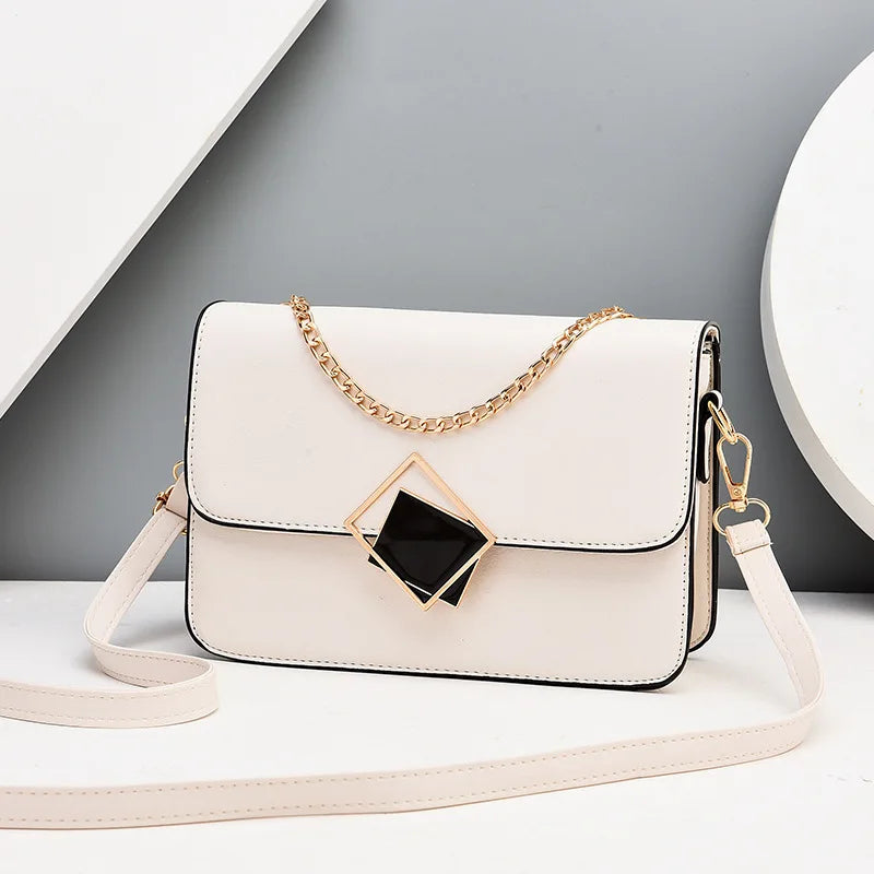 Chain Handbags for Women Small Shoulder Bag Square Leather Bag