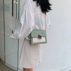 Chain Crossbody Bags for Women Small Shoulder Bag Lock Female Handbags