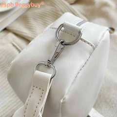 Embroidered Rhombic Lattice Chain Shoulder Bag with Small Purse