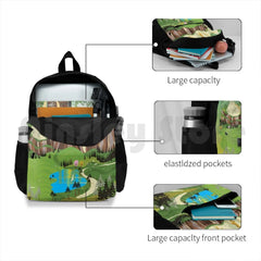 Chamonix-Mont-Blanc Travel Poster - Outdoor Hiking Backpack