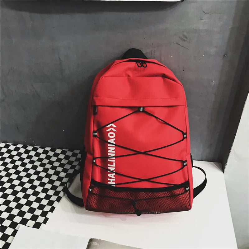 Red Laptop Backpack for Women 14" Waterproof School Bagpack
