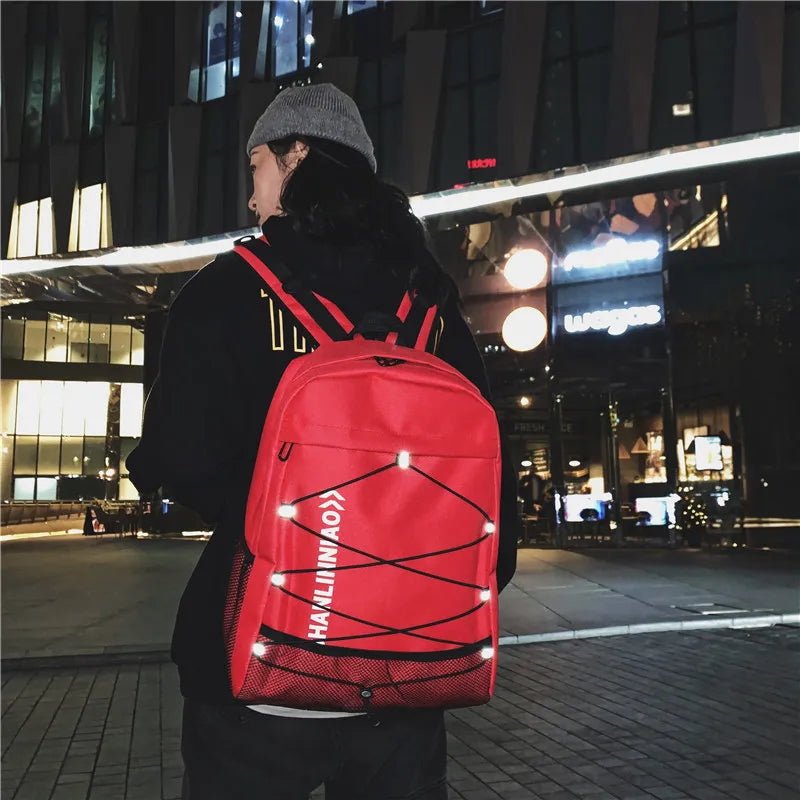 Red Laptop Backpack for Women 14" Waterproof School Bagpack