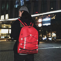 Red Laptop Backpack for Women 14" Waterproof School Bagpack