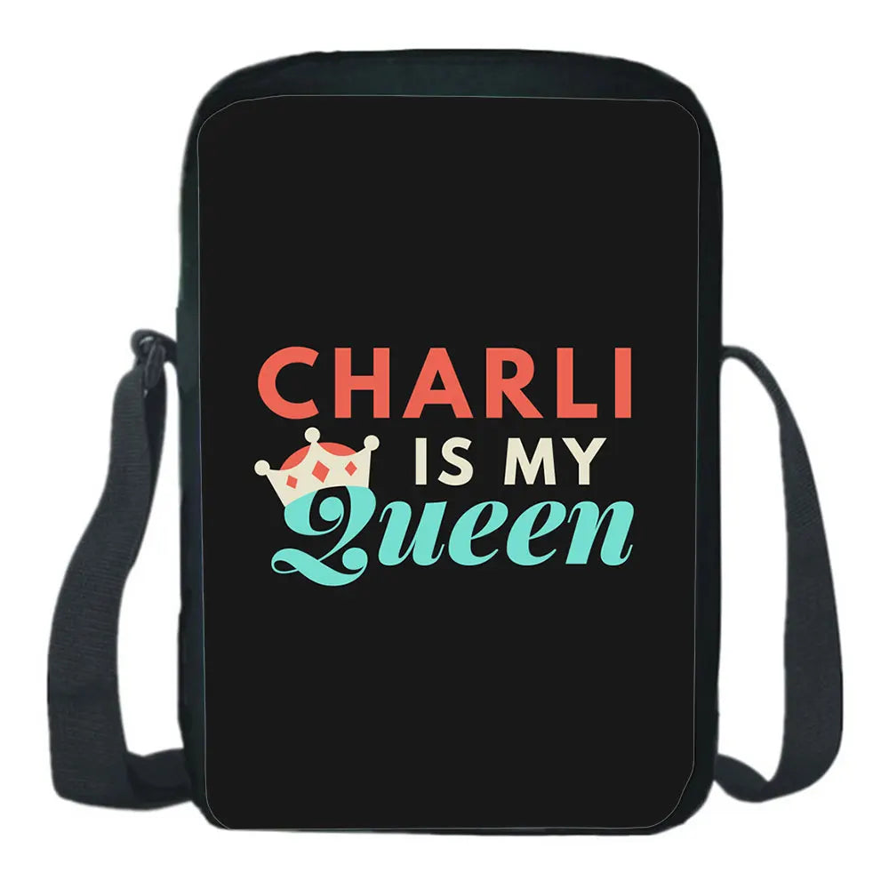 Charli Damelio Messenger Bag Teens Shoulder Bag Crossbody School Bag